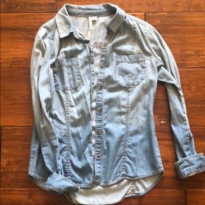 Denim button down shirt